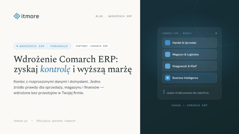 Wdrożenie Comarch ERP pomorskie: Jak zyskać kontrolę i zwiększyć marżę w 2026 roku?